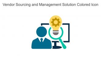 Vendor Sourcing And Management Solution Colored Icon In Powerpoint Pptx Png And Editable Eps Format