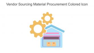 Vendor Sourcing Material Procurement Colored Icon In Powerpoint Pptx Png And Editable Eps Format