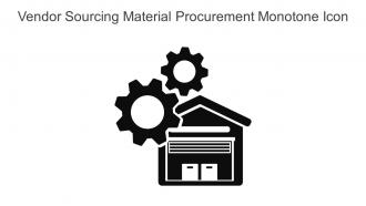 Vendor Sourcing Material Procurement Monotone Icon In Powerpoint Pptx Png And Editable Eps Format