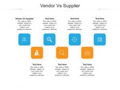 Vendor vs supplier ppt powerpoint presentation styles example file cpb