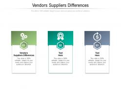 Vendors suppliers differences ppt powerpoint presentation pictures professional cpb