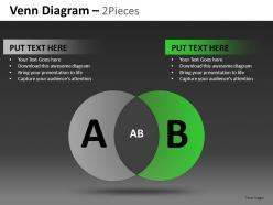Venn Diagram 2 And 3 Pieces Powerpoint Presentation Slides DB