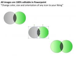 Venn diagram 2 and 3 pieces powerpoint presentation slides db
