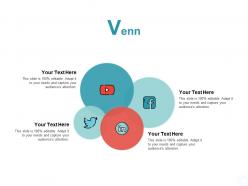 Venn social media ppt powerpoint presentation show information