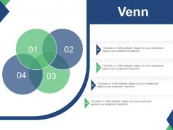 Venn with four intersect circle ppt summary design inspiration