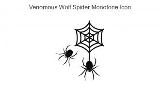 Venomous Wolf Spider Monotone Icon In Powerpoint Pptx Png And Editable Eps Format