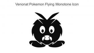 Venonat Pokemon Flying Monotone Icon In Powerpoint Pptx Png And Editable Eps Format