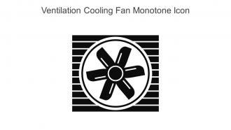 Ventilation Cooling Fan Monotone Icon In Powerpoint Pptx Png And Editable Eps Format