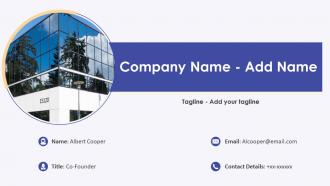 Venture capital company name add name ppt slides maker