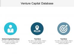 Venture capital database ppt powerpoint presentation gallery slides cpb