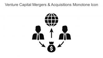 Venture Capital Mergers And Acquisitions Monotone Icon In Powerpoint Pptx Png And Editable Eps Format