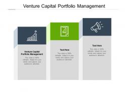 Venture capital portfolio management ppt powerpoint presentation file cpb
