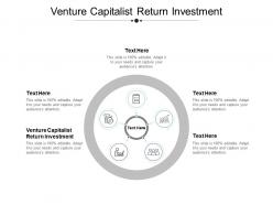 Venture capitalist return investment ppt powerpoint presentation gallery background designs cpb