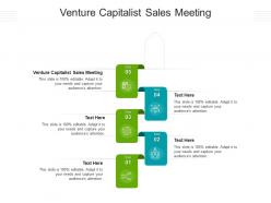 Venture capitalist sales meeting ppt powerpoint presentation slides rules cpb