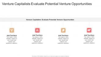 Venture Capitalists Evaluate Potential Venture Opportunities In Powerpoint And Google Slides Cpb