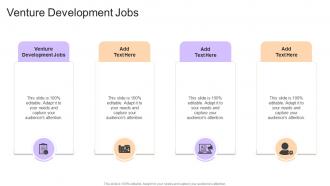 Venture Development Jobs In Powerpoint And Google Slides Cpb