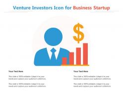 Venture investors icon for business startup