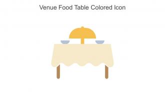 Venue Food Table Colored Icon In Powerpoint Pptx Png And Editable Eps Format