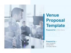 Venue proposal template powerpoint presentation slides