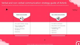 Verbal And Non Verbal Communication Strategy Guide Of Airbnb