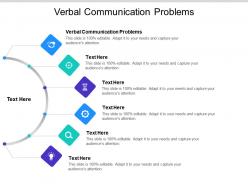 Verbal communication problems ppt powerpoint presentation icon skills cpb