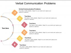 Verbal communication problems ppt powerpoint presentation ideas introduction cpb