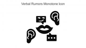 Verbal Rumors Monotone Icon In Powerpoint Pptx Png And Editable Eps Format