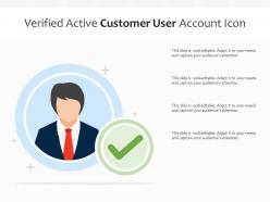 Verified Active Customer User Account Icon