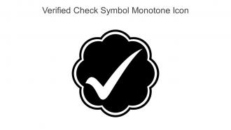 Verified Check Symbol Monotone Icon In Powerpoint Pptx Png And Editable Eps Format
