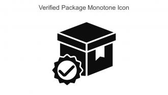Verified Package Monotone Icon In Powerpoint Pptx Png And Editable Eps Format