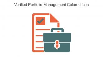 Verified Portfolio Management Colored Icon In Powerpoint Pptx Png And Editable Eps Format