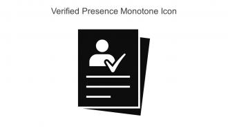 Verified Presence Monotone Icon In Powerpoint Pptx Png And Editable Eps Format