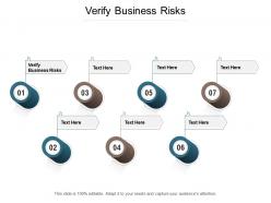 Verify business risks ppt powerpoint presentation ideas slide download cpb