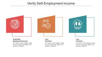 Verify self employment income ppt powerpoint presentation visual aids files cpb