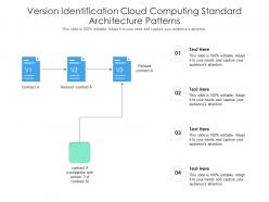 Version identification cloud computing standard architecture patterns ppt powerpoint slide
