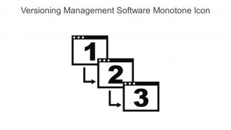 Versioning Management Software Monotone Icon In Powerpoint Pptx Png And Editable Eps Format