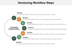 Versioning workflow steps ppt powerpoint presentation styles format ideas cpb