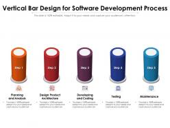 Vertical bar design for software development process