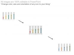 Vertical bar graph timeline with years powerpoint slides