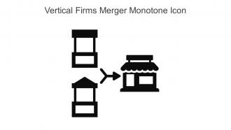 Vertical Firms Merger Monotone Icon In Powerpoint Pptx Png And Editable Eps Format