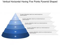 Vertical Horizontal Having Five Points Pyramid Shaped