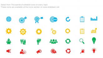 Vertical infographics for circular chart and icons flat powerpoint design