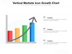 Vertical markets icon growth chart