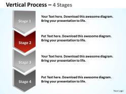 Vertical process 4 steps diagram 34