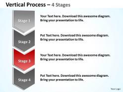 Vertical process 4 steps diagram 34