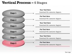 Vertical process 6 stages diagram 43