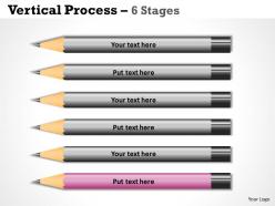 Vertical process 6 stages templates 42