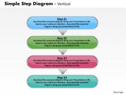 Vertical step diagram powerpoint powerpoint template slide