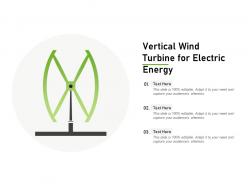 Vertical Wind Turbine For Electric Energy