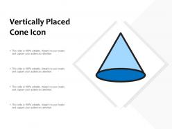 Vertically placed cone icon